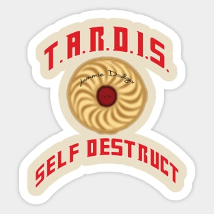 TARDIS Self- Destruct Sticker